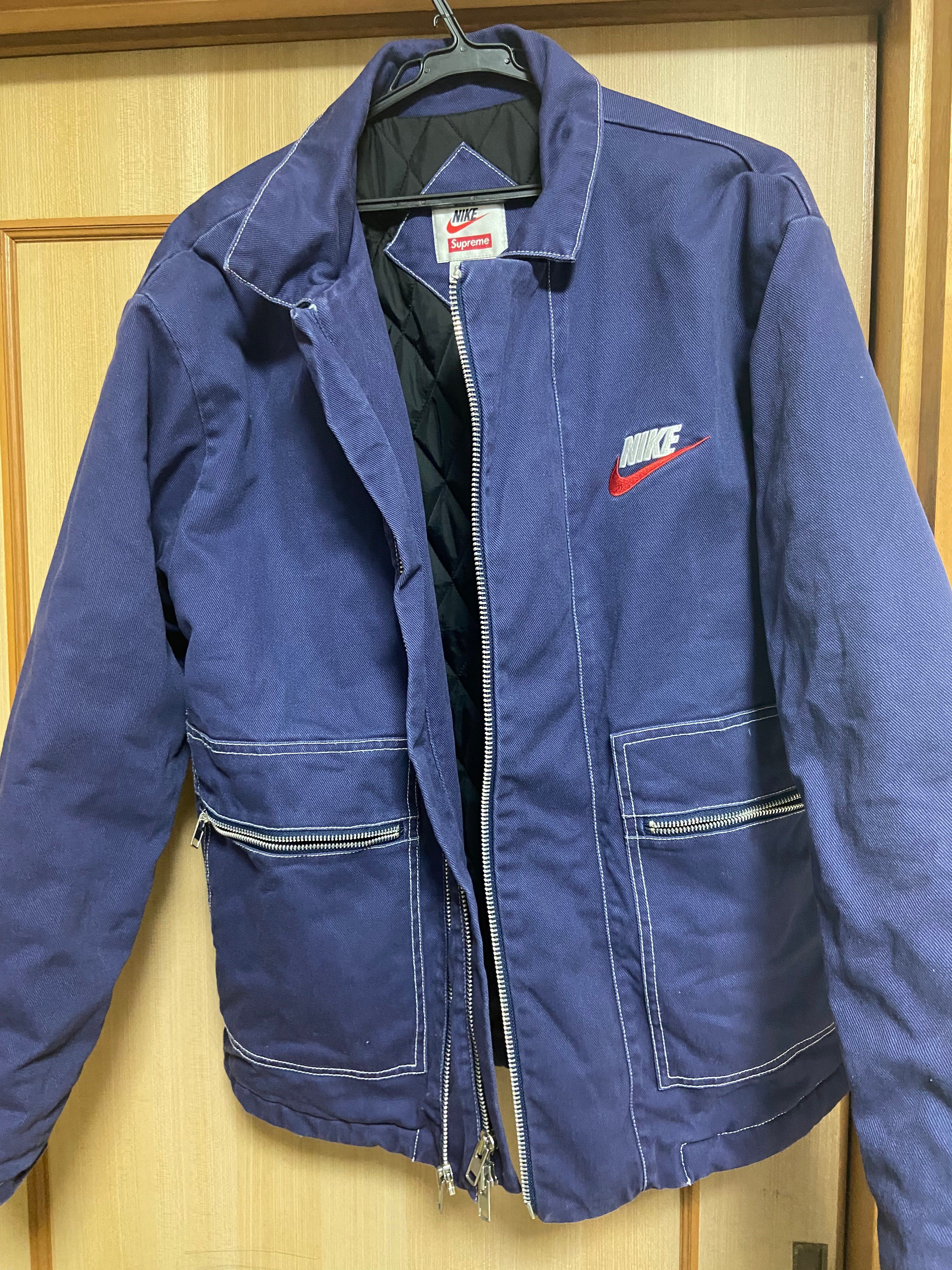 Supreme / NIKE® Double Zip Work Jacket "navy"