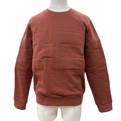 極美品 エルメス スウェット Hモチーフ テラコッタ メンズ S