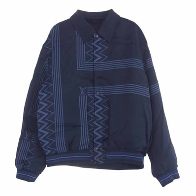 LOUIS VUITTON ルイ・ヴィトン ジャケット 22AW RM222V MW1 HNB20E レーヨン カラコラム スーベニア コーチ ブルゾン ジャケット ネイビー系【美品】【中古】