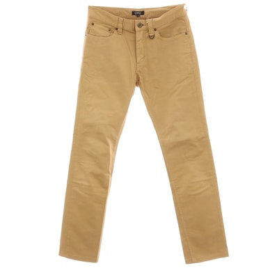 【中古】バーバリーブラックレーベル BURBERRY BLACK LABEL ストレッチ コットン 5ポケットパンツ ダークベージュ【サイズ73】【メンズ】