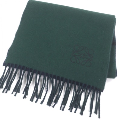 極美品 ロエベ マフラー ネイビー メンズ