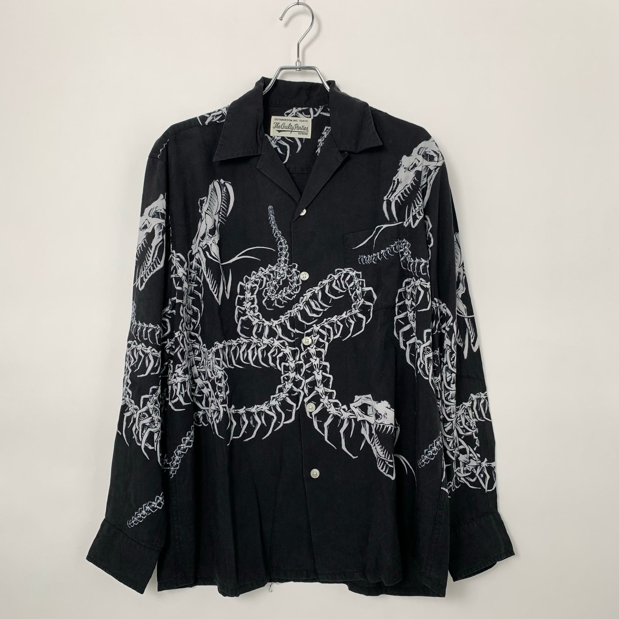 WACKO MARIA Skull & Snake Hawaiian Shirt "Black"