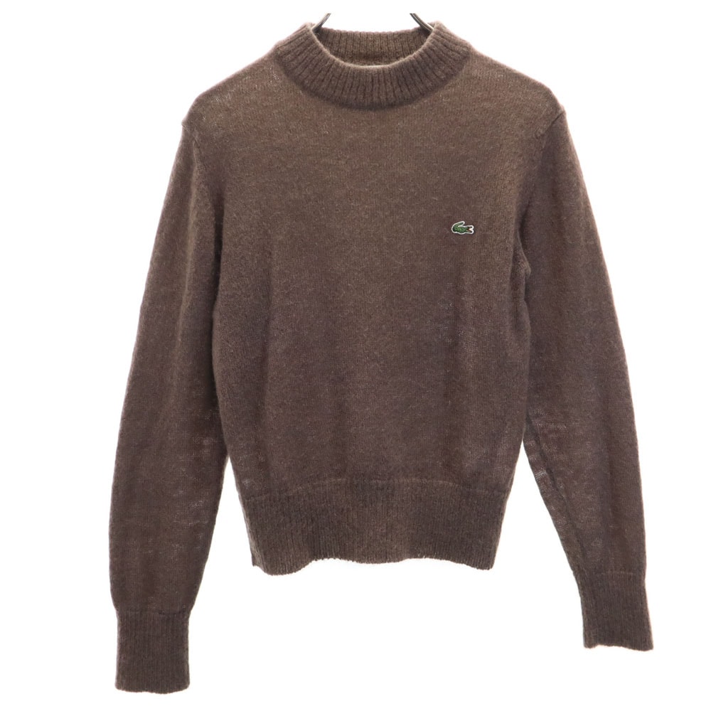 LACOSTE ラコステ モヘヤブレンド 長袖 セーター 42 ブラウン系 ニット