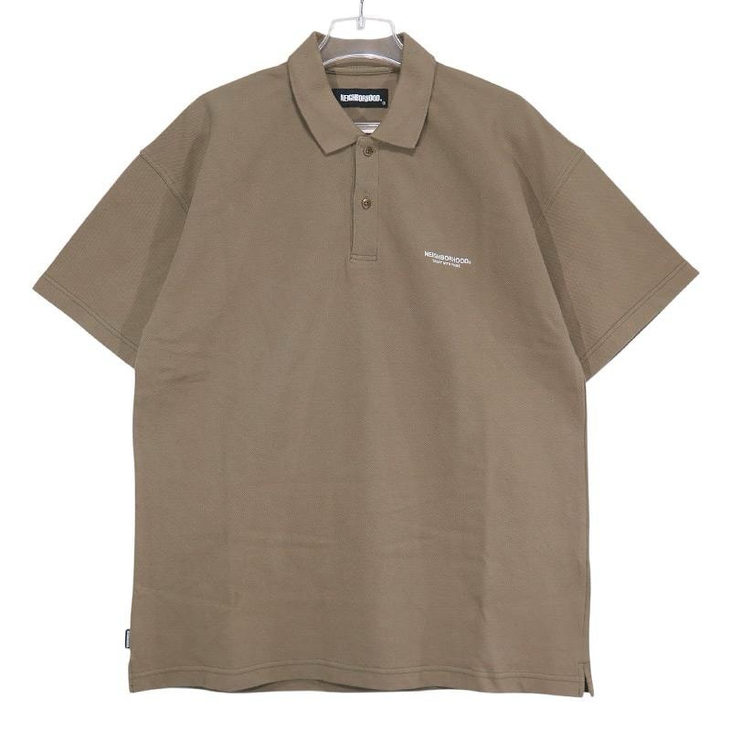 NEIGHBORHOOD ネイバーフッド 21SS LOGIC/C-POLO.SS 211UWNH-CSM07 ロジック ポロ シャツ ショートスリーブ ベージュ 半袖 サイズS