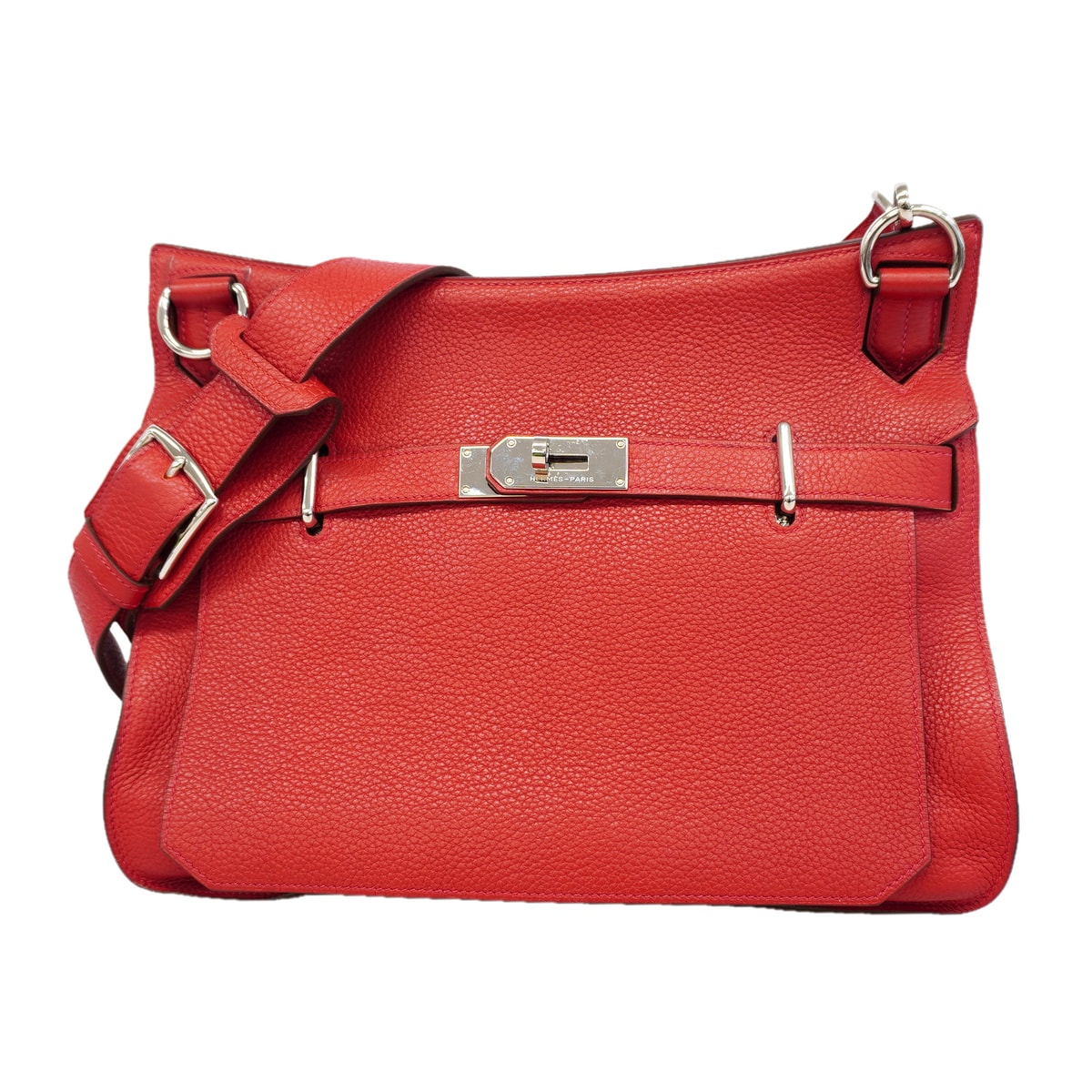 ★最終価格★SALE【6id5270】エルメス ショルダーバッグ ジプシエール34 トリヨンクレマンス ルージュカザック シルバー金具 □Q刻印【中古】レディース