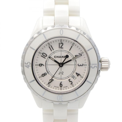 シャネル CHANEL J12 腕時計 時計 セラミック レディース ホワイト系 H0968 【中古】
