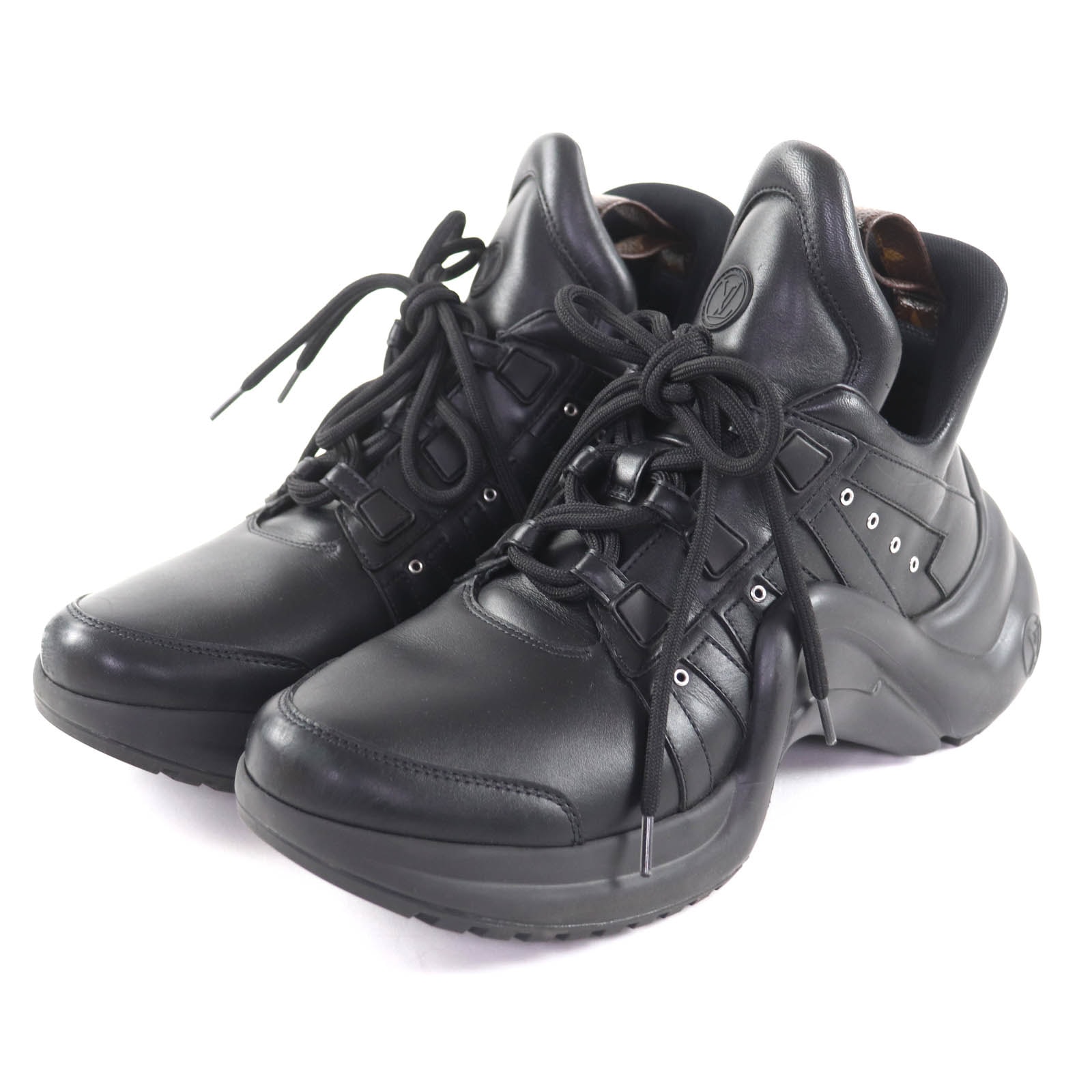 極美品 ルイヴィトン スニーカー アークライトライン ブラック レディース 41