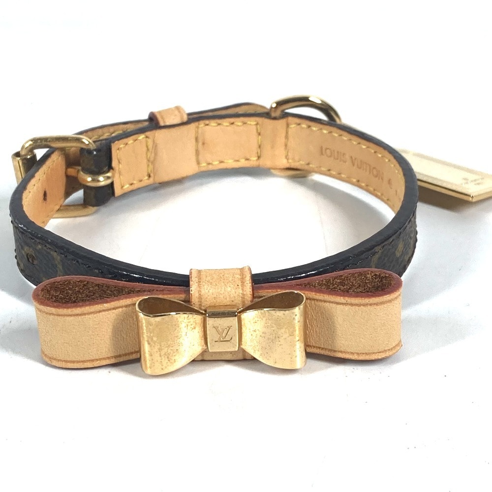 ルイヴィトン LOUIS VUITTON コリエバクスターXS コリエバクスター XS M58073 ペットカラー モノグラム 犬 ペット りぼん リボン 首輪 モノグラムキャンバス ブラウン