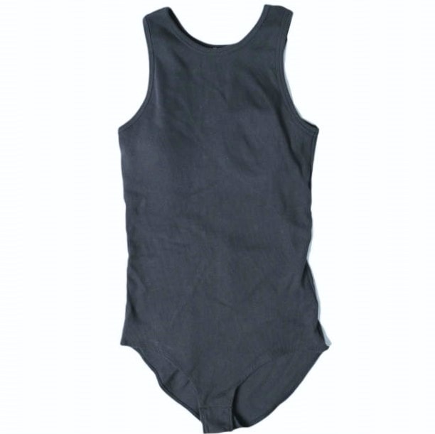 INSCRIRE アンスクリア 日本製 Back Open Body Suit リブ編み バックオープン ボディースーツ I19SS-CUT8 free NAVY 胸パット入り ノースリーブ ロンパース タンクトップ トップス g14795