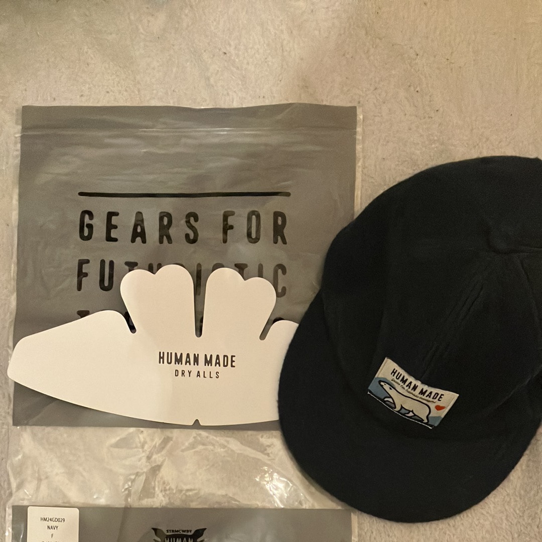 HUMAN MADE FLEECE CAP "Navy"