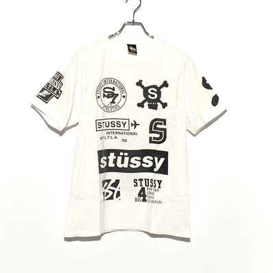 STUSSY ALL THE LOGOS TEE White