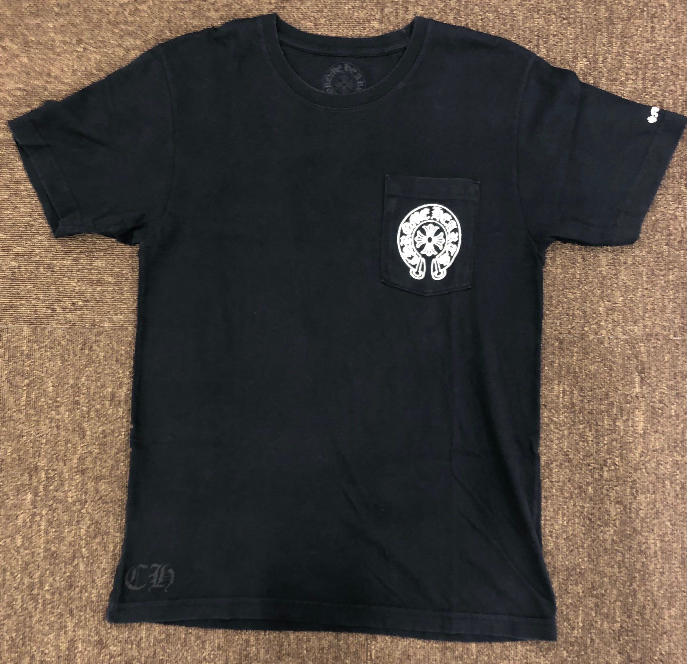 Chrome Hearts Horse Shoe Logo Pocket T-Shirt Fuck You "Black"