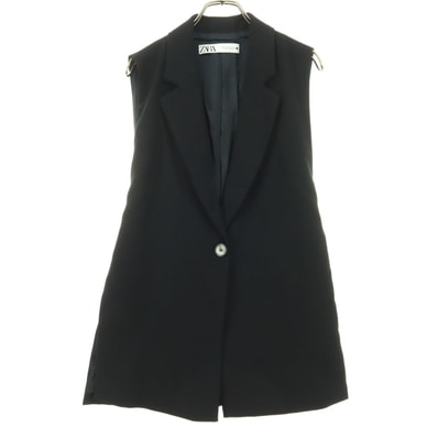 ZARA ザラ ノースリーブ ジャケット M ブラック