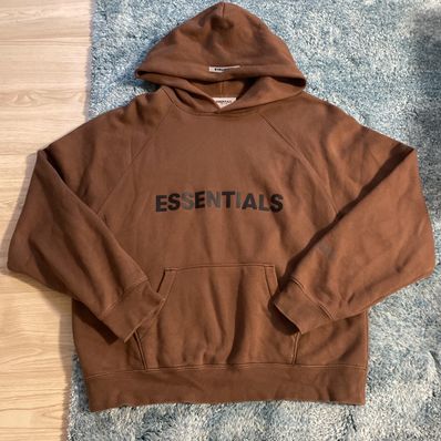 FEAR OF GOD ESSENTIALS / SSENSE 3D Silicon Applique Pullover Hoodie "Rain Drum"