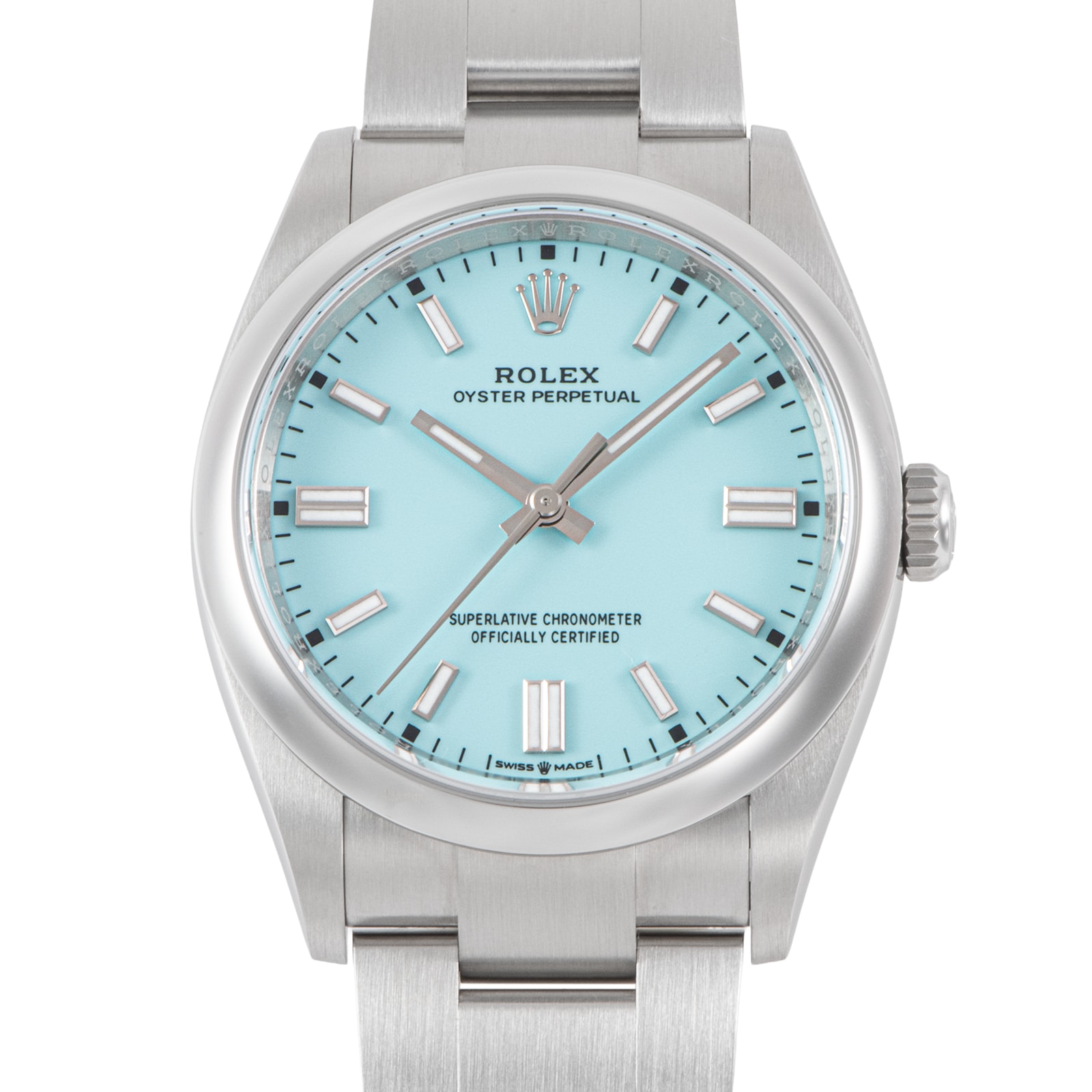 ROLEX ロレックス オイスターパーペチュアル 126000 ターコイズブルー ステンレススチール【中古】