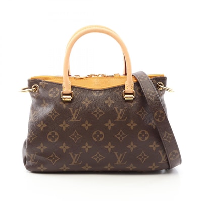 ルイ・ヴィトン LOUIS VUITTON パラスBB モノグラム 2WAY ハンドバッグ バッグ PVCコーティングキャンバス モノグラム サフラン レディース ブラウン系 / イエロー系 M41242 【中古】