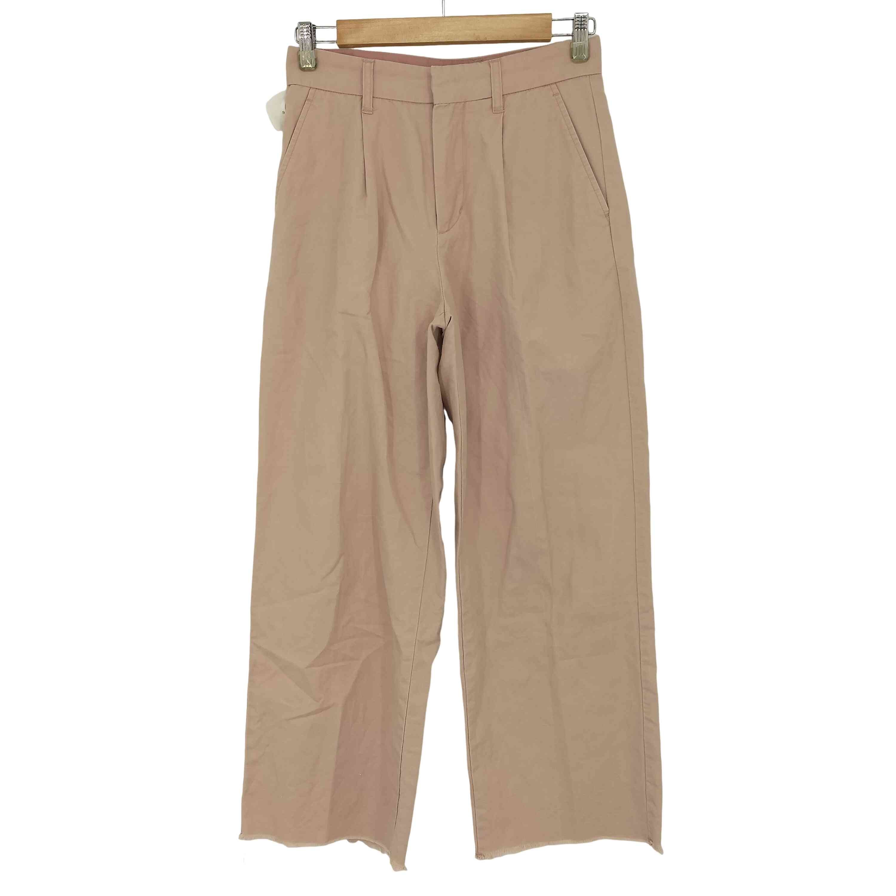 リネン混 1タック ワイドスラックス【1142451721154】