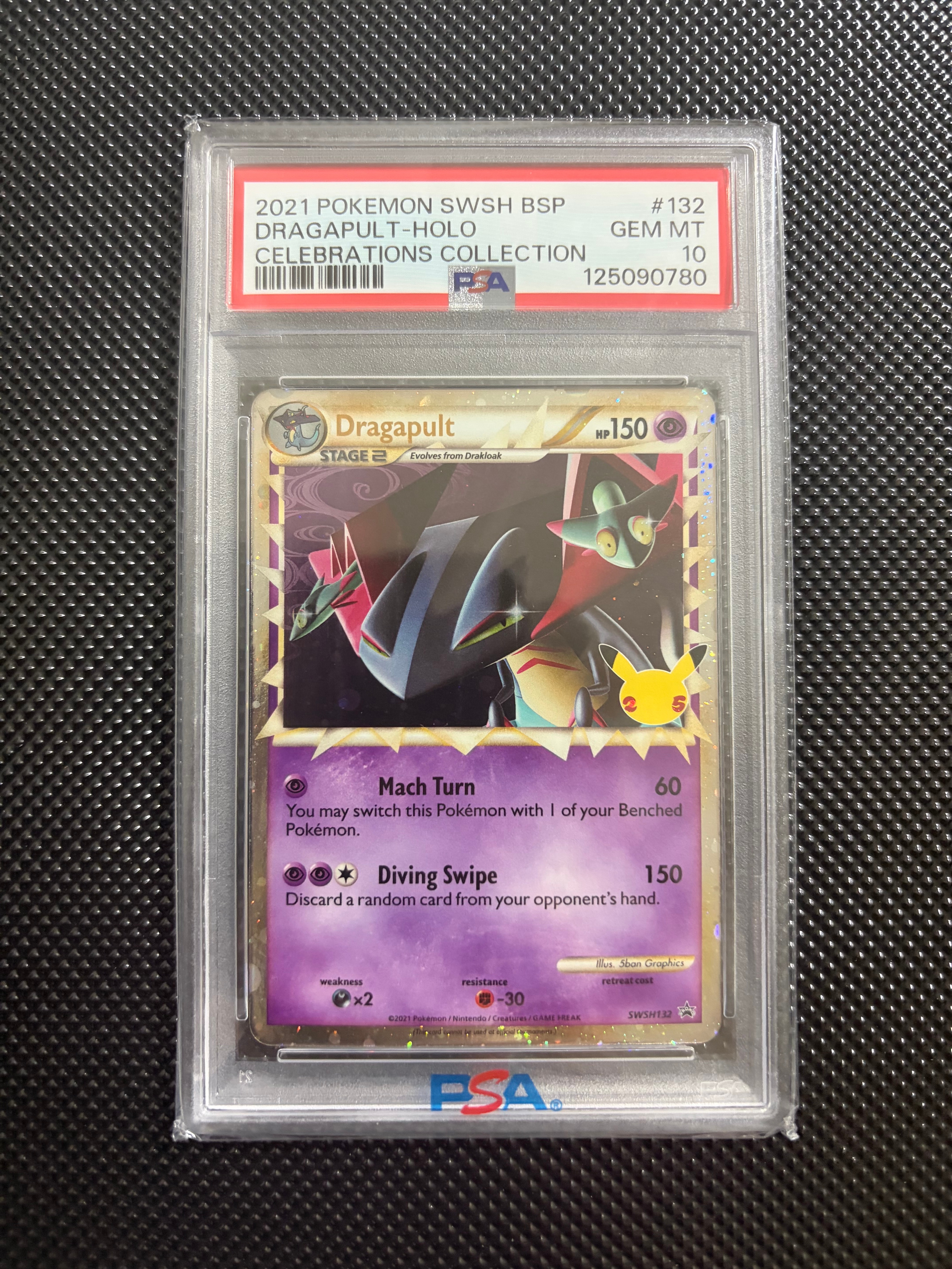 ドラパルト 25周年 英語版 CGC10 Pristine PSA10 以上 PSA10】ドラパルト P [SWSH132]【英語版】(ソード&シールド
