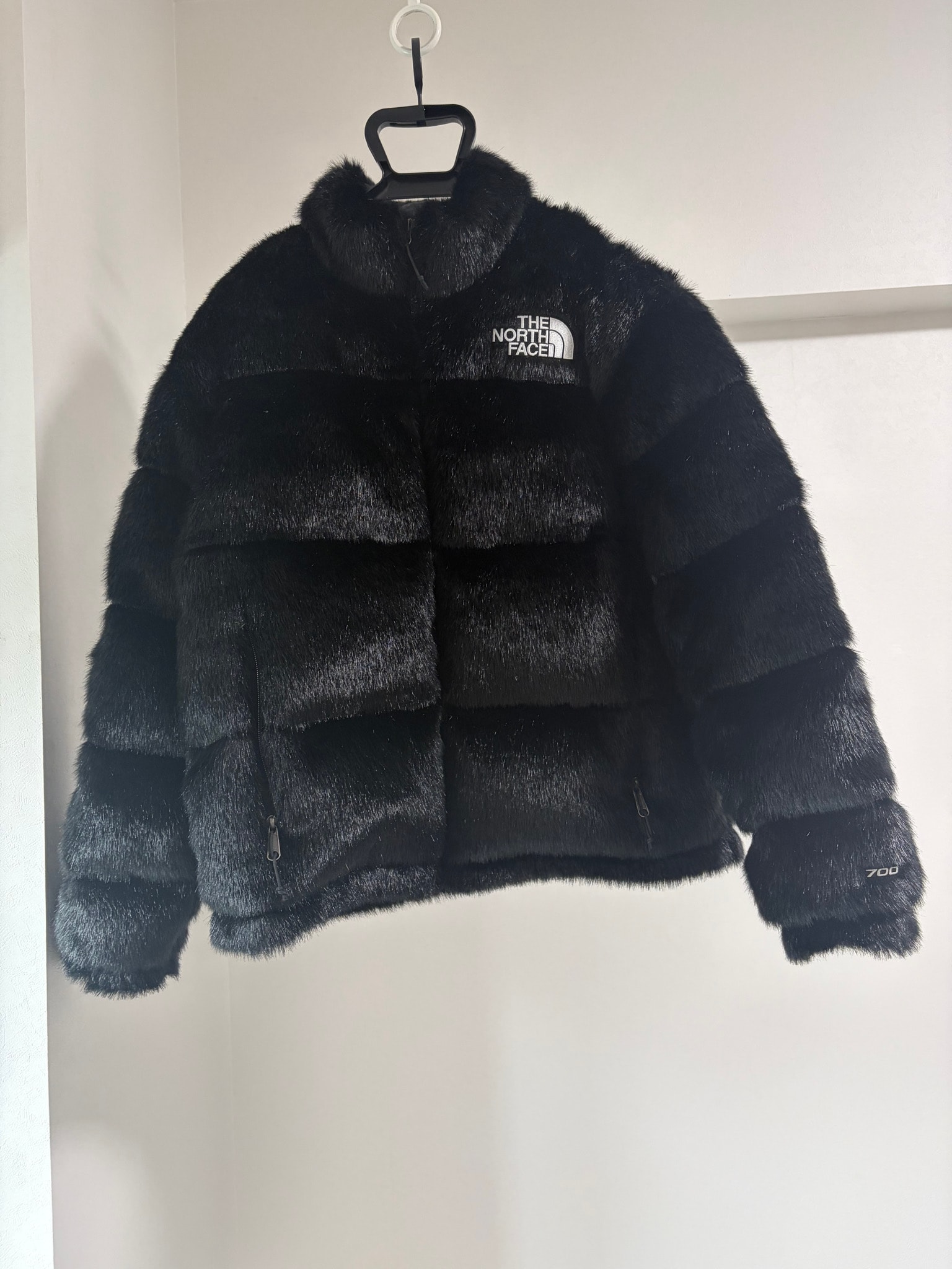 Supreme x The North Face Faux Fur Nuptse Jacket "Black"