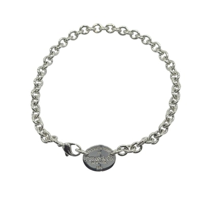 美品 TIFFANY&Co. ティファニー リターントゥ オーバル タグ チェーン シルバー シルバー925 ネックレス ペンダント チョーカー ブレスレット Y1-00006 【中古】