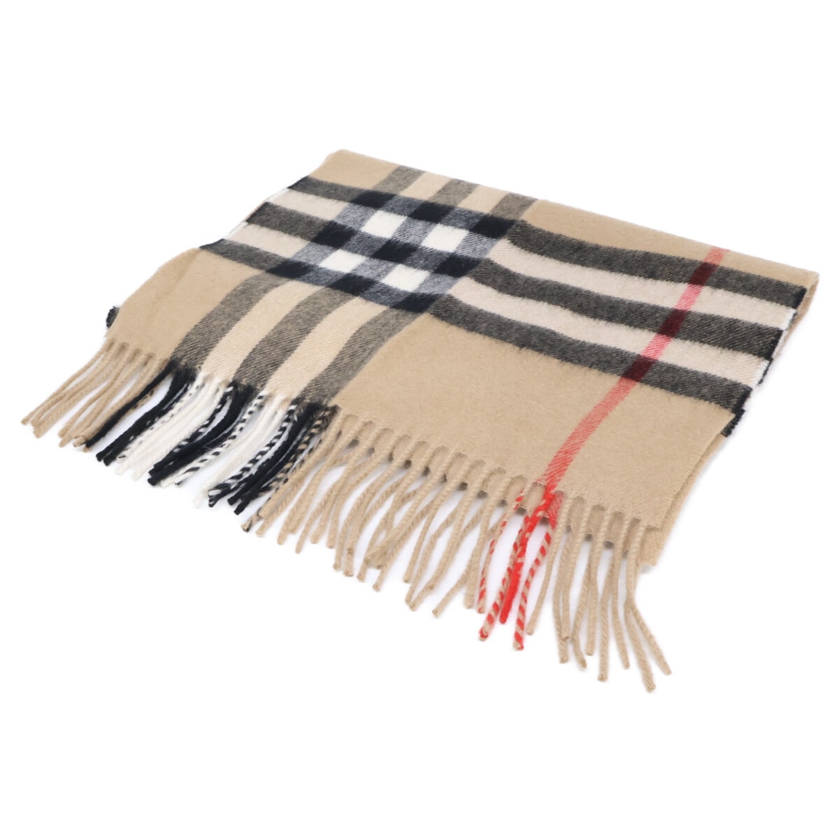 バーバリー 【美品/国内正規】25AW 8076576/73L チェック カシミアスカーフ 168 x 30cm