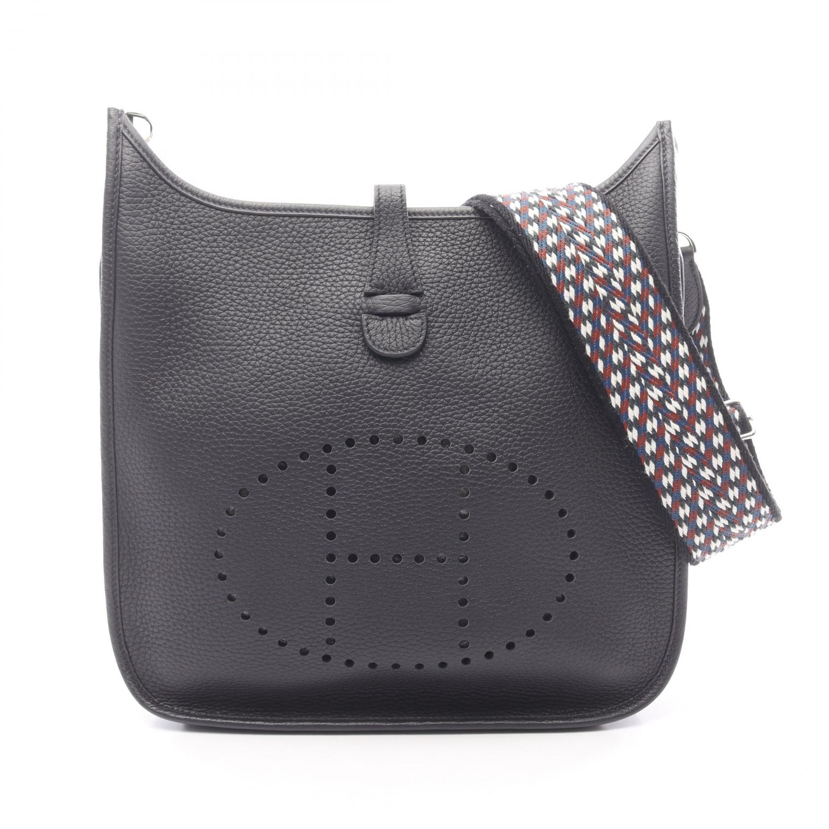 エルメス HERMES エヴリン 3 トロワ PM ショルダーバッグ バッグ レザー トリヨンクレマンス トリヨンクレマンス ブルーニュイ B刻印(2023年製造) レディース ブルー系 【中古】