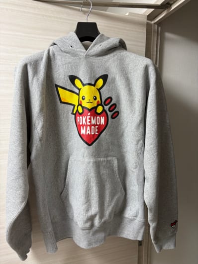 HUMAN MADE x Pokemon Made Heavyweight Hoodie (Pikachu) "Gray"