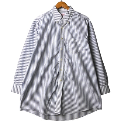 古着 ブルックスブラザーズ Brooks Brothers 346 長袖 ボタンダウンストライプシャツ メンズXL相当/eaa594244
