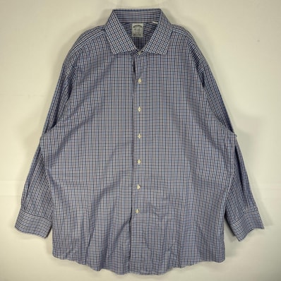 古着 ブルックスブラザーズ Brooks Brothers 長袖シャツ チェック REGENT 大きいサイズ XL ブルー系 マルチカラー メンズ