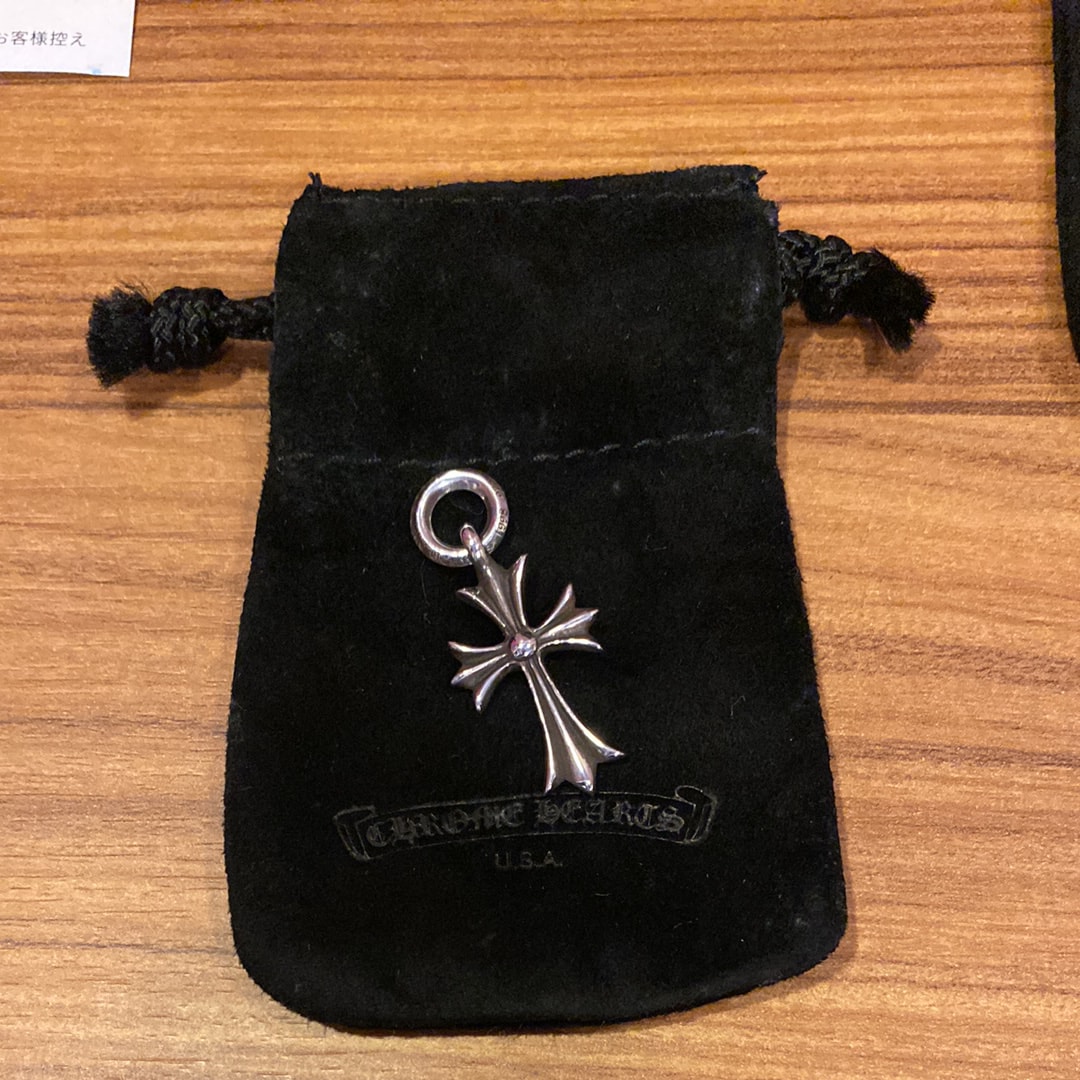 Chrome Hearts Tiny CH Cross Charm "Silver"
