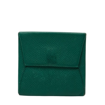 エルメス バスティア コインケース グリーン ヴォーエプソン レディース HERMES 【中古】