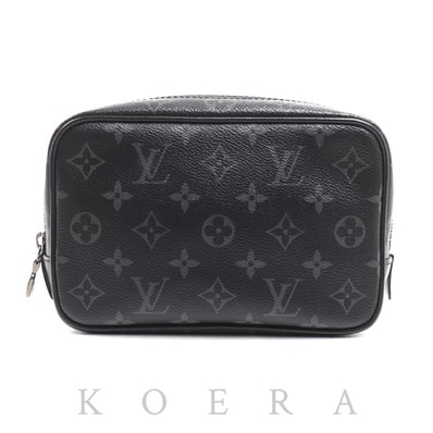 LOUIS VUITTON ルイ・ヴィトン トゥルース トワレPM クラッチバッグ モノグラムエクリプス ブラック M43384 BA0241 ポーチ メンズ【中古】