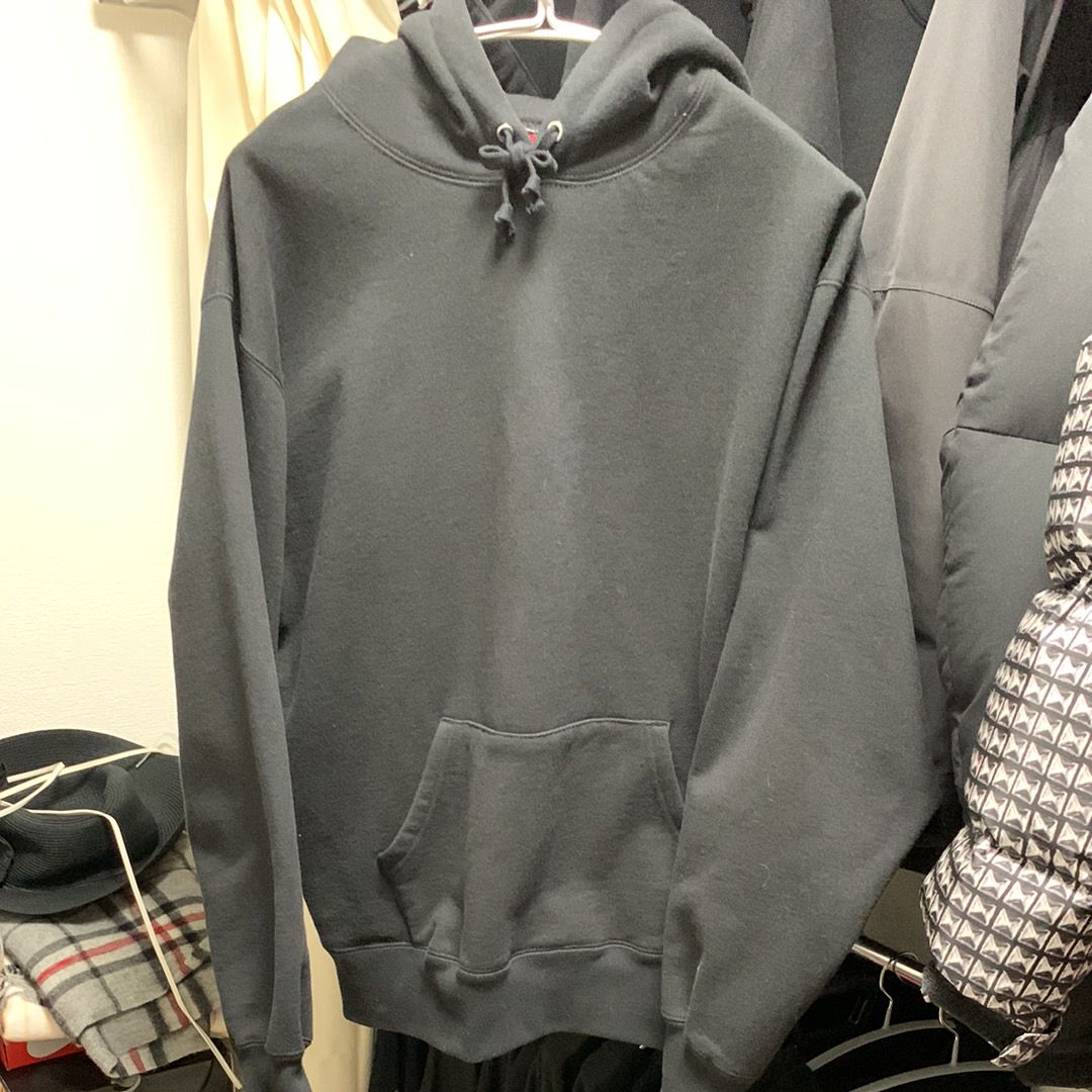 Supreme Satin Applique Hooded Sweatshirt "Black" (24FW)