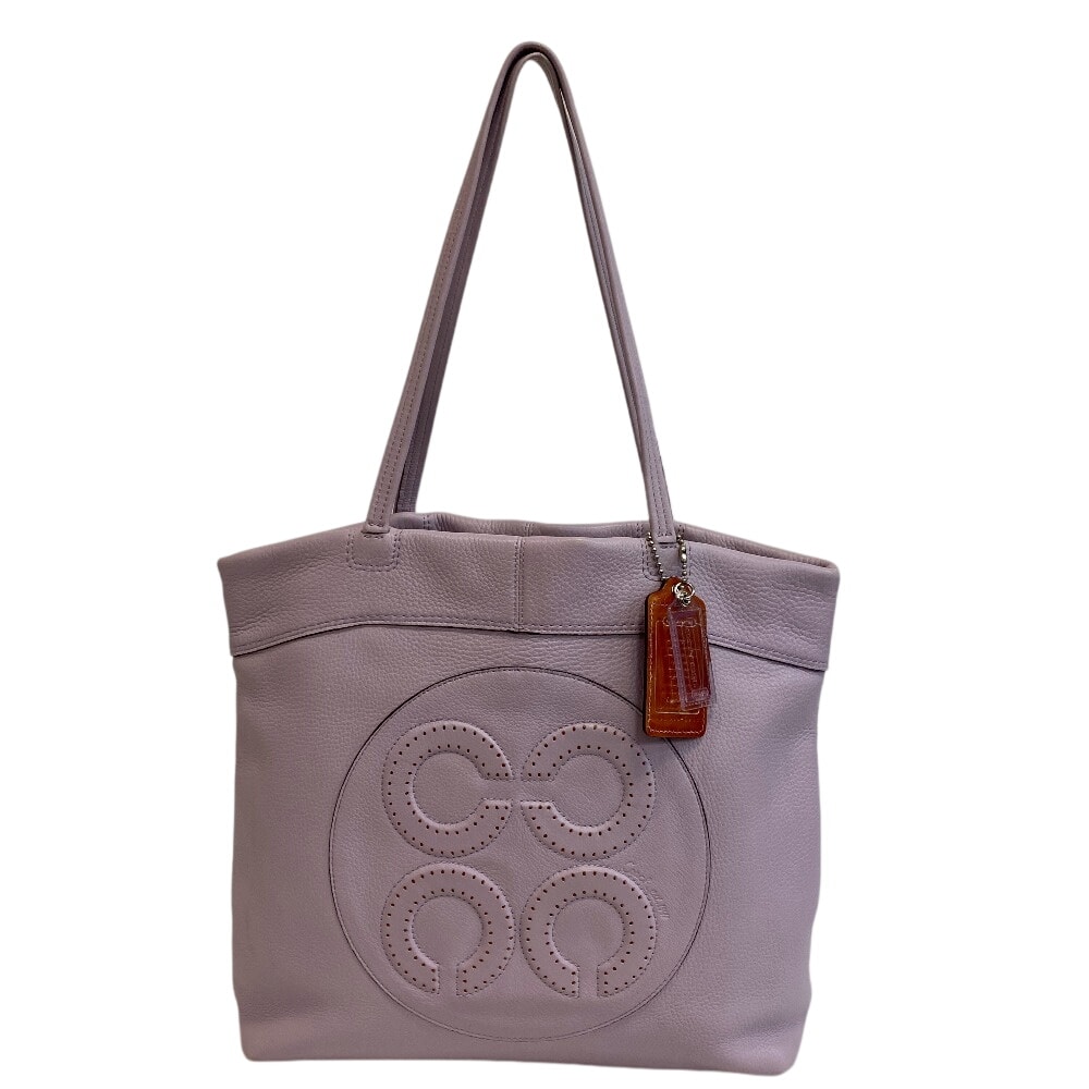 コーチ COACH トートバッグ オプアート ショルダーバッグ 14967 パープル