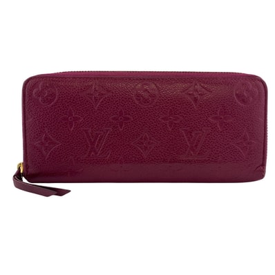 ルイヴィトン LOUIS VUITTON 長財布 モノグラム アンプラント ポルトフォイユ クレマンス ラウンドファスナー M61701 パープル