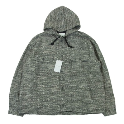 SOPHNET. ソフネット 26SS SPNT-260032 FANCY TWEED HOODED SHIRT ファンシー ツイード フーデッド シャツ ジャケット グレー系 3【新古品】【未使用】【中古】