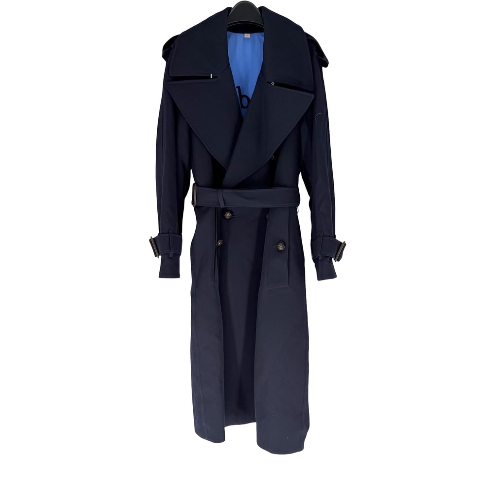 BURBERRY バーバリー トレンチコート ロングコート アウター アパレル 服 8003619 ネイビー 紺 ウール レディース 冬【中古品】