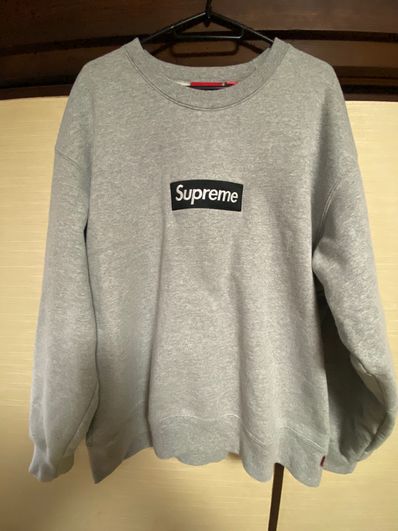 Supreme Box Logo Crewneck "Heather Grey" (22FW)