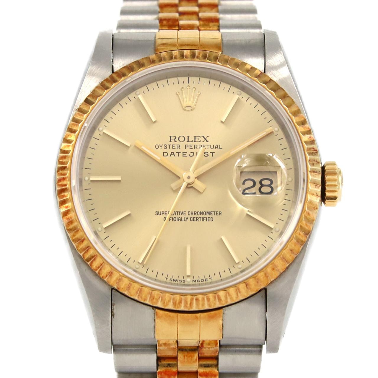 【ノーメンテナンス還元価格】ロレックス デイトジャスト 16233 SSxYG 自動巻 S番