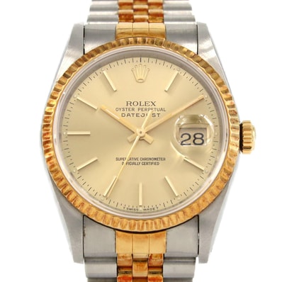 【ノーメンテナンス還元価格】ロレックス デイトジャスト 16233 SSxYG 自動巻 S番