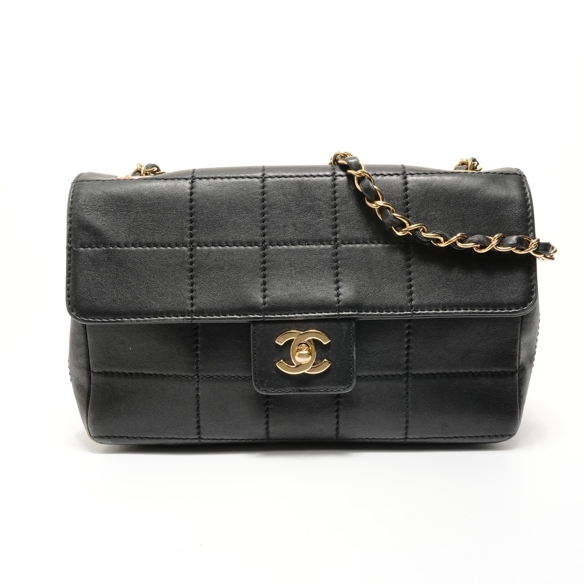 シャネル CHANEL 7番台 チョコバー チェーン ショルダーバッグ【中古】