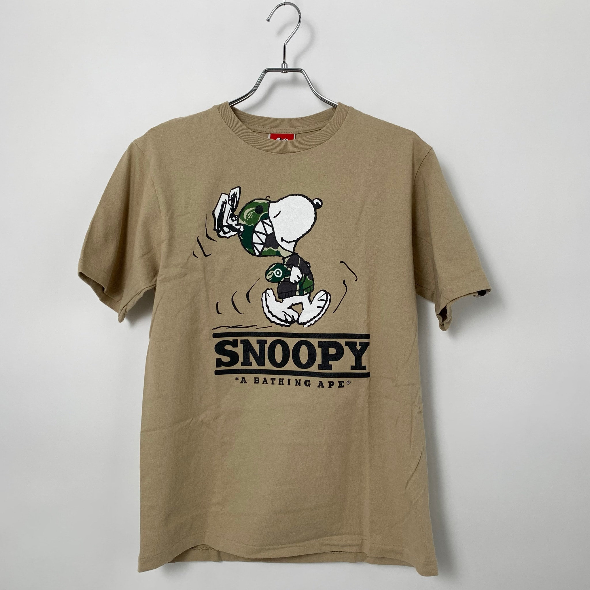 A BATHING APE x PEANUTS S/S T-Shirts "Brown"