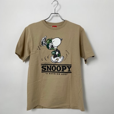 A BATHING APE x PEANUTS S/S T-Shirts "Brown"