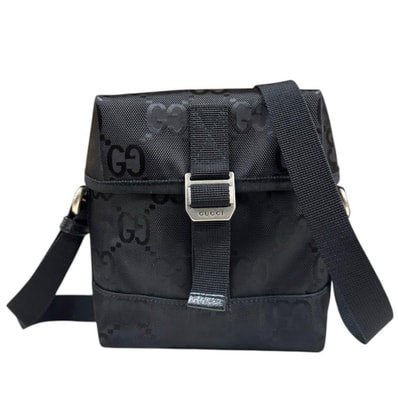 グッチ オフザグリット ショルダーバッグ 643858 ブラック ユニセックス GUCCI 中古