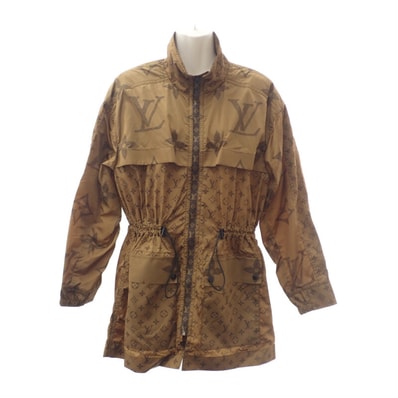 ルイヴィトン LOUIS VUITTON モノグラム ハーフ コート 36 ナイロンジャケット ナイロン ブラウン レディース【中古】【Aランク】