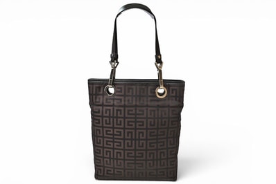 ジバンシィ トートバッグ/クロスボディバッグ GIVENCHY 2wayバッグ 4G柄 ブラック/ダークブラウン【中古】