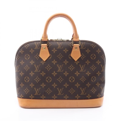 ルイ・ヴィトン LOUIS VUITTON アルマPM ハンドバッグ バッグ PVCコーティングキャンバス レザー モノグラム レディース ブラウン系 M51130 【中古】