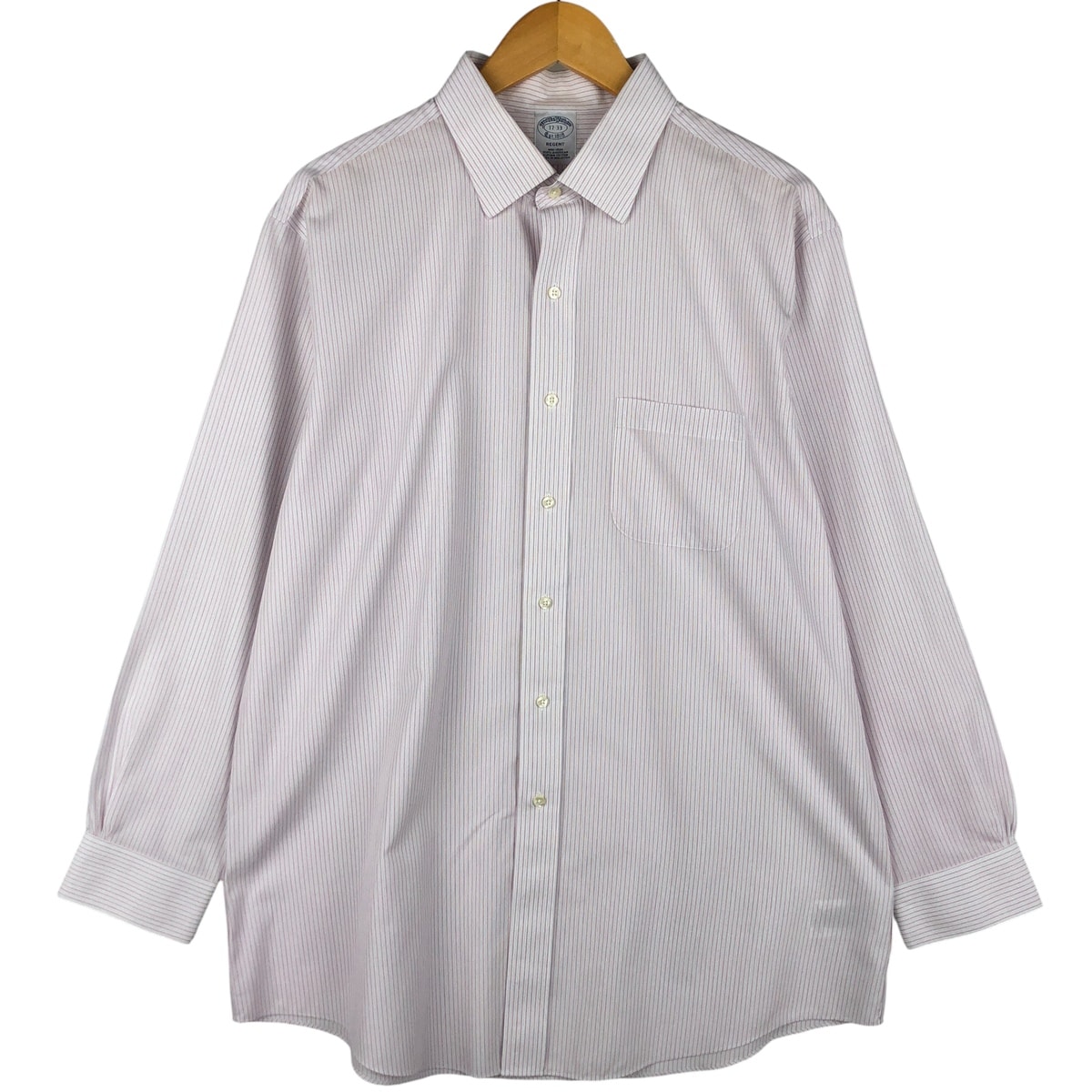 古着 ブルックスブラザーズ Brooks Brothers Est.1818 REGENT 長袖 コットンストライプシャツ メンズXL相当/eaa605931