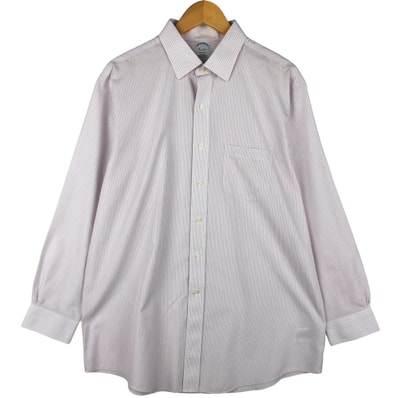 古着 ブルックスブラザーズ Brooks Brothers Est.1818 REGENT 長袖 コットンストライプシャツ メンズXL相当/eaa605931
