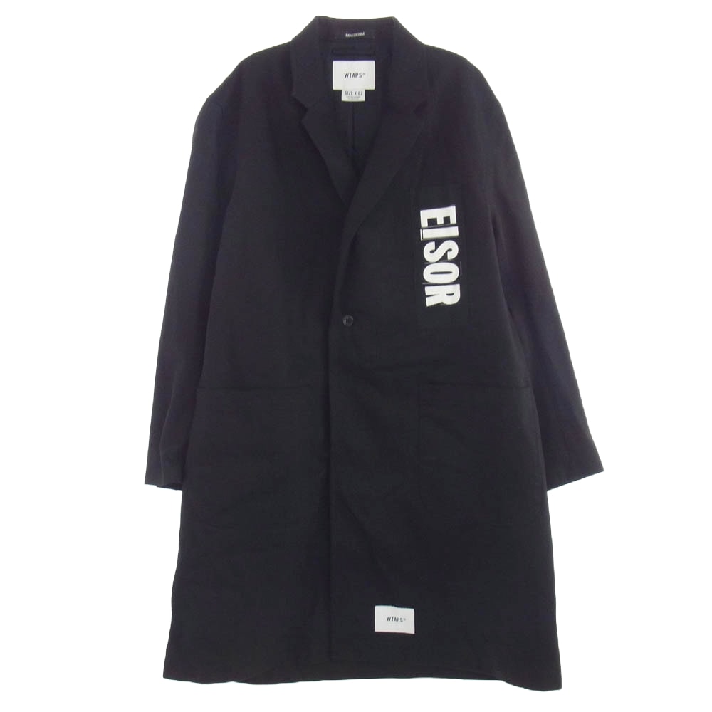 WTAPS ダブルタップス ジャケット × MINEDENIM マインデニム × 24AW 242TQMYD-JKM01S Denim Single Coat デニム シングル コート ブラック系 02【中古】